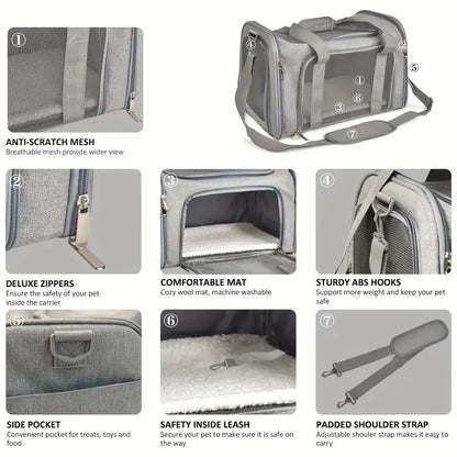 Soft-Sided Travel Pet Carrier