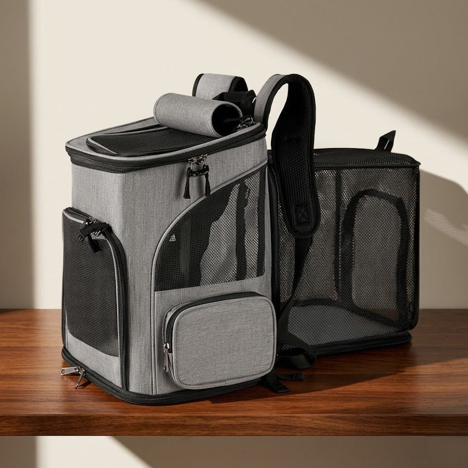 Breathable Expandable Pet Carrier Backpack
